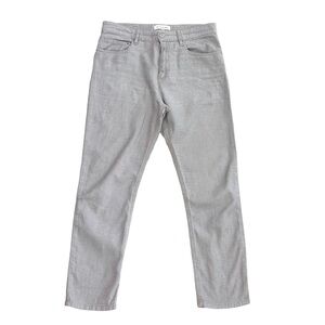 Isabel Marant Etoile US 4/FR 36/small stretch linen-blend gray cropped pants